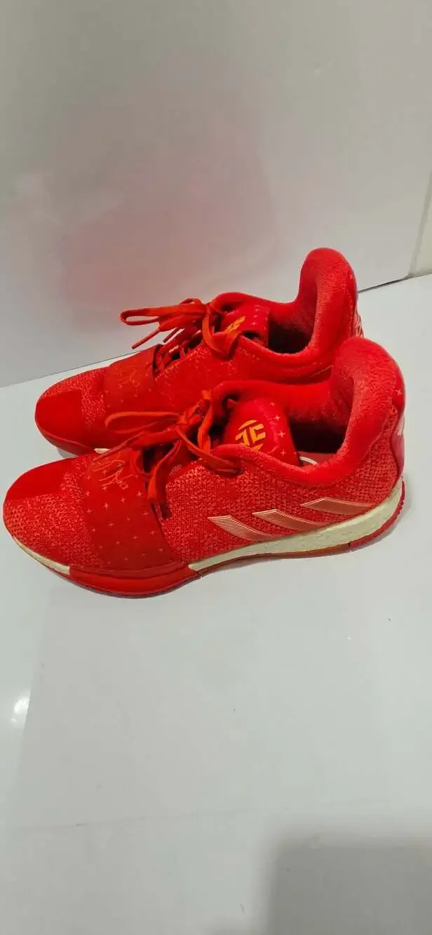 Adidas Harden Vol. 3 Chalk Coral Basketball Shoes D96990 Red Men's